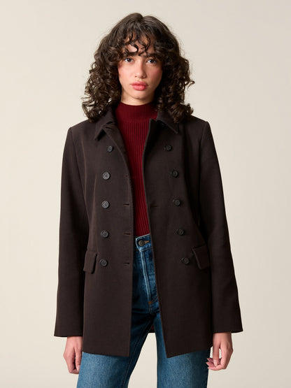 Manteau Boutonné Structuré