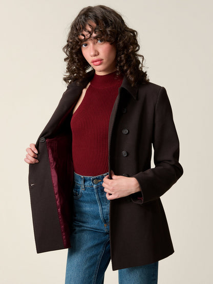 Manteau Boutonné Structuré
