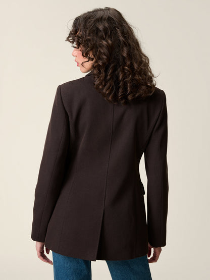 Manteau Boutonné Structuré