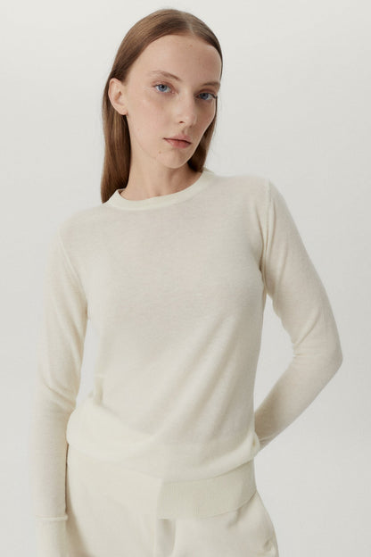 Pull Femme | Maille Fine et Col Rond | Élégant pour Bureau et Quotidien