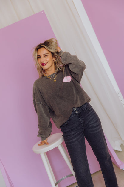 Sweater En Coton | Coupe Oversize Confortable | Détail Contrastant Tendance | Parfait Pour Les Looks Décontractés