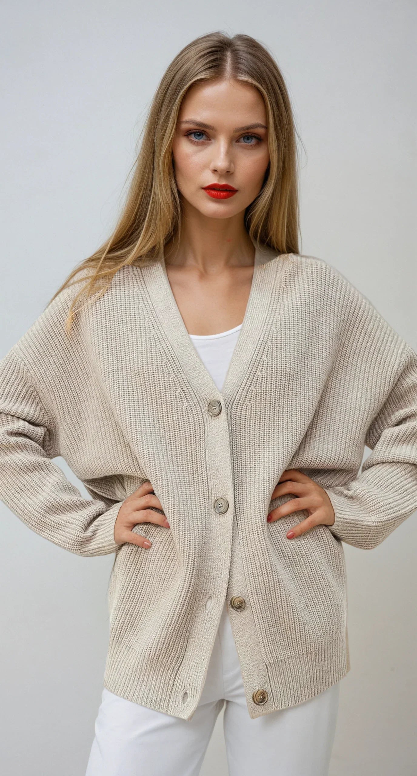 Cardigan Femme | Maille Douce Oversize | Parfait pour Automne, Cocooning ou Tenue Casual Chic
