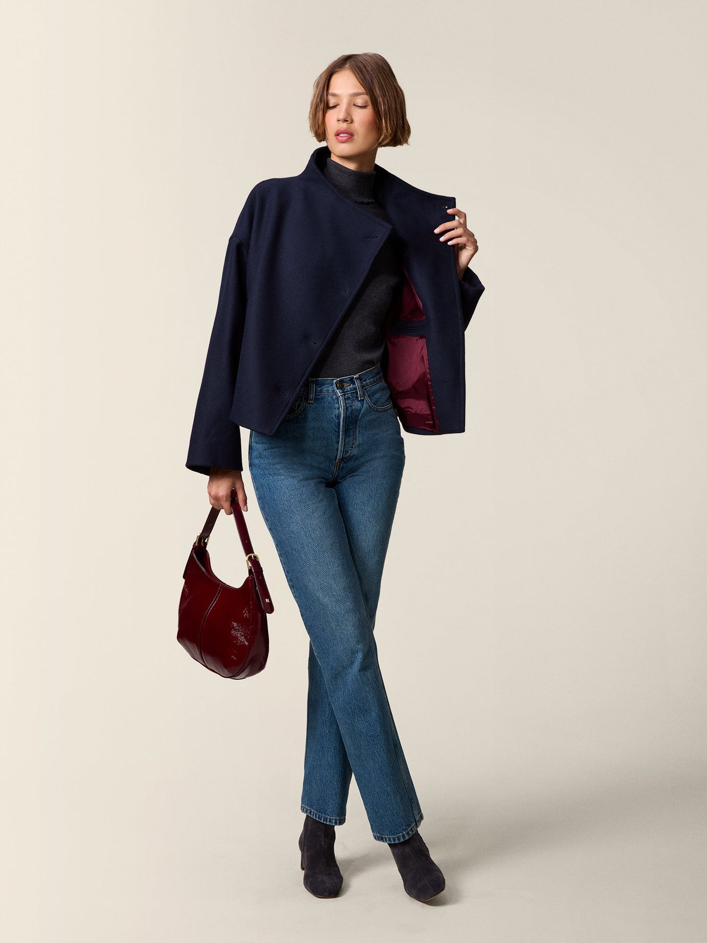 Veste Courte Col Montant