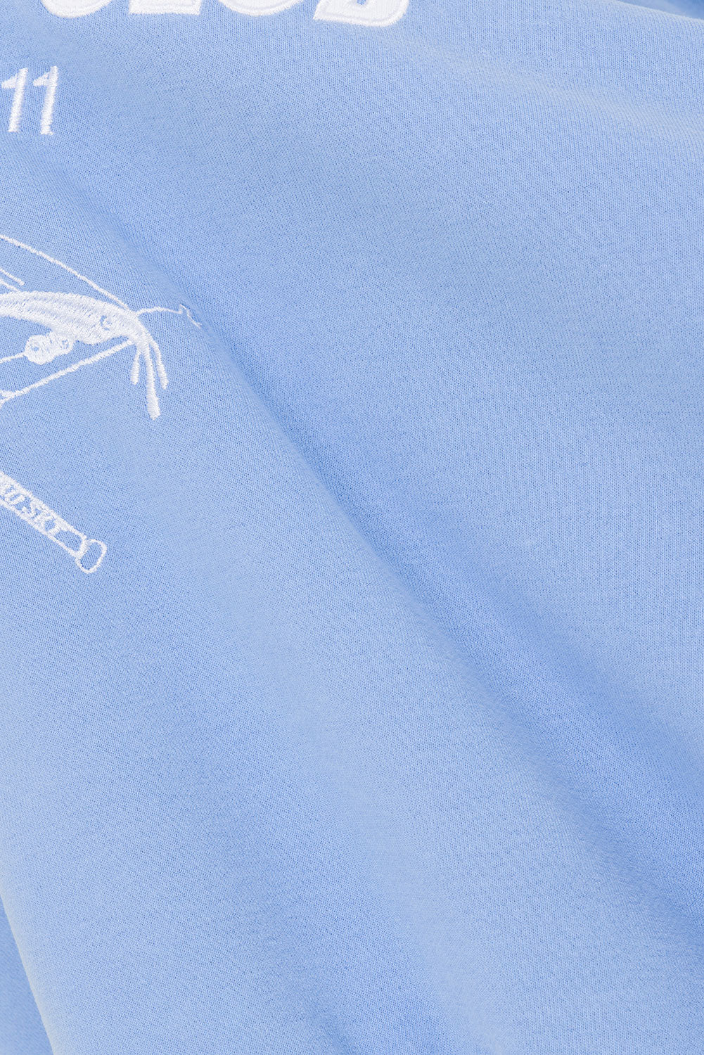 Sweat Femme Bleu | Style Sport Vintage | Col Zippé et Coupe Confortable