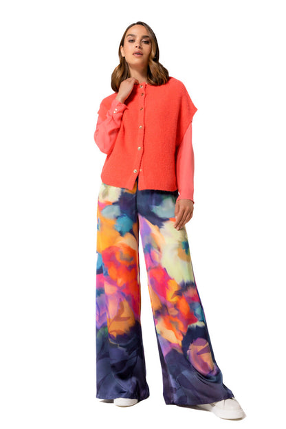 Cape Maille Boutonnée | Sans Manches avec Capuche | Idéale pour la Mi-Saison