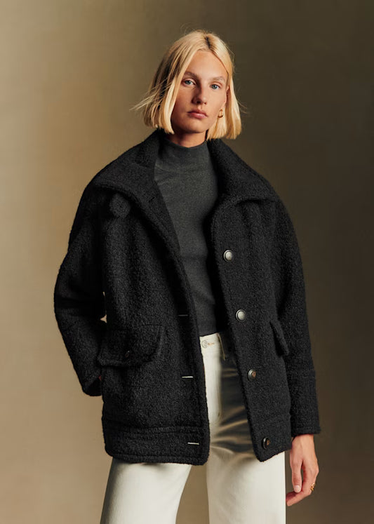 Manteau Femme | Bouclé Et Doux | Laine Vierge Et Fibres Recyclées Pour L’Hiver