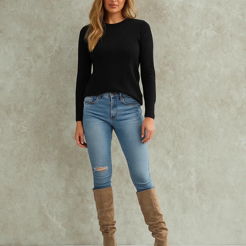 Bottes Femme | Hautes Effet Suédine | Parfaites pour Automne, Look Bohème ou Tenue de Mi-Saison