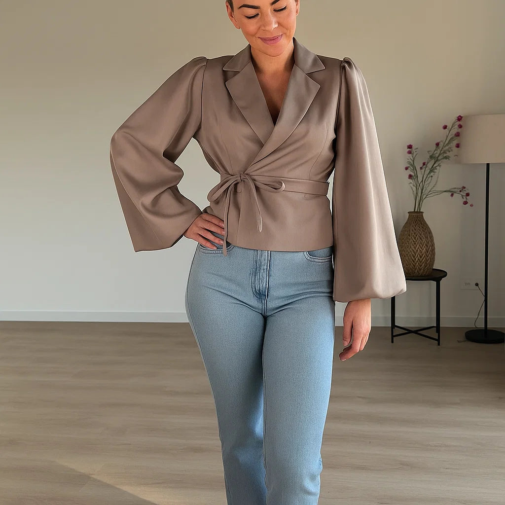 Blazer Femme | Court et Cintré | Parfait pour Look Féminin, Moderne et Décontracté