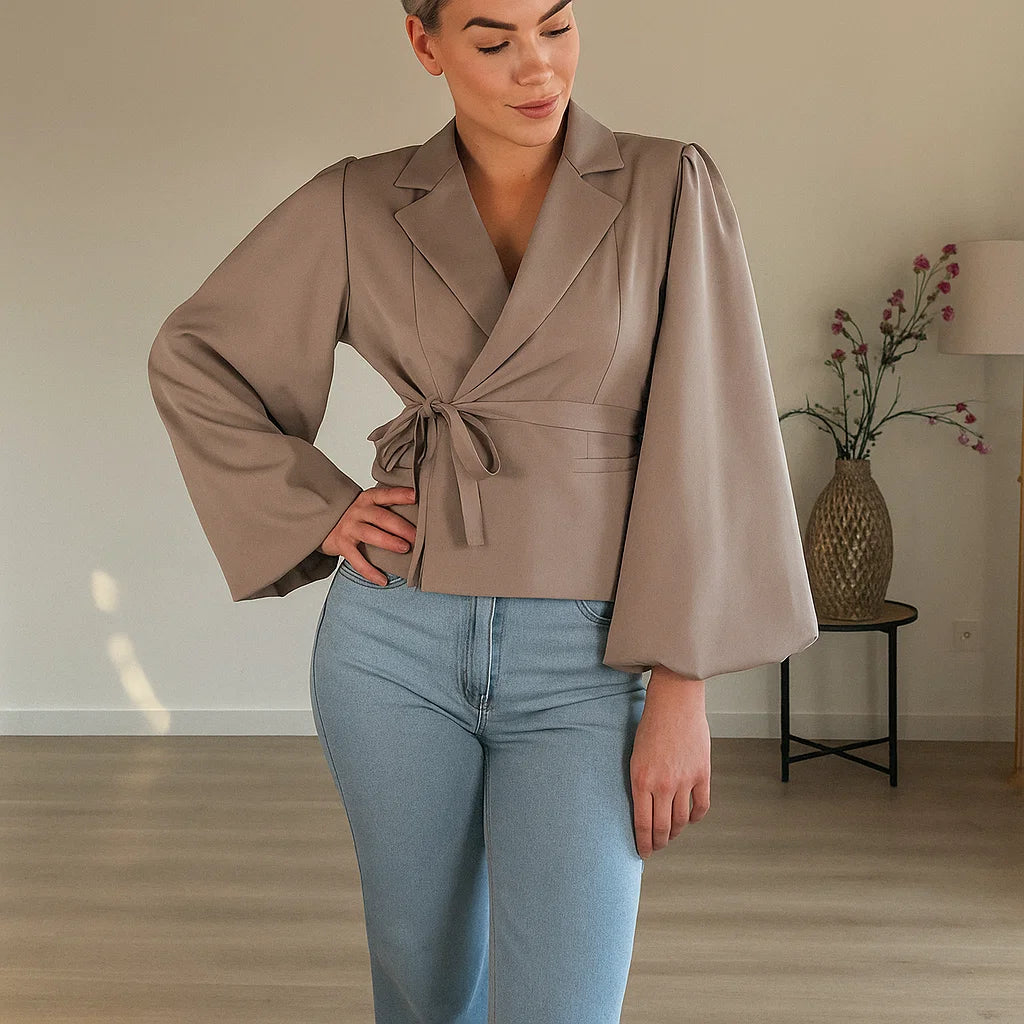 Blazer Femme | Court et Cintré | Parfait pour Look Féminin, Moderne et Décontracté