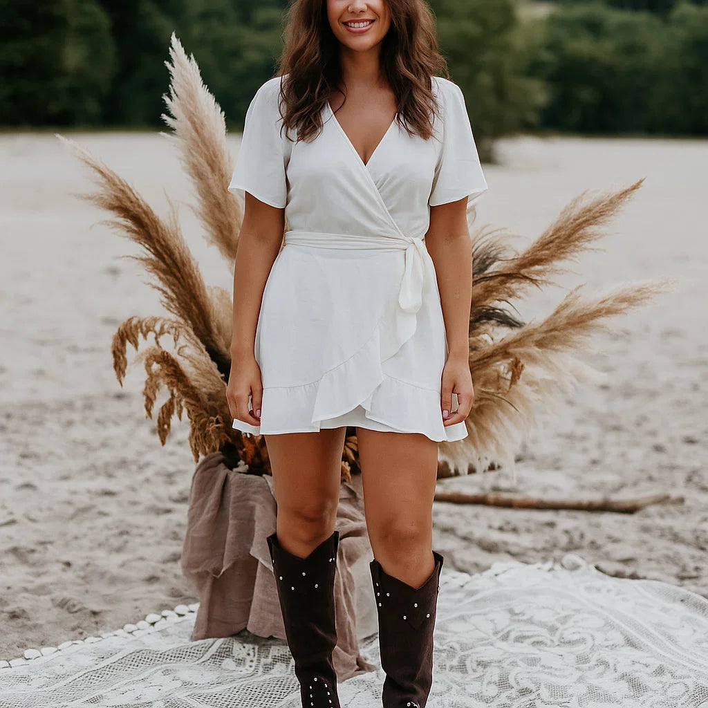 Bottes Femme | Style Western Clouté | Parfaites pour Automne, Festival ou Look Bohème Tendance