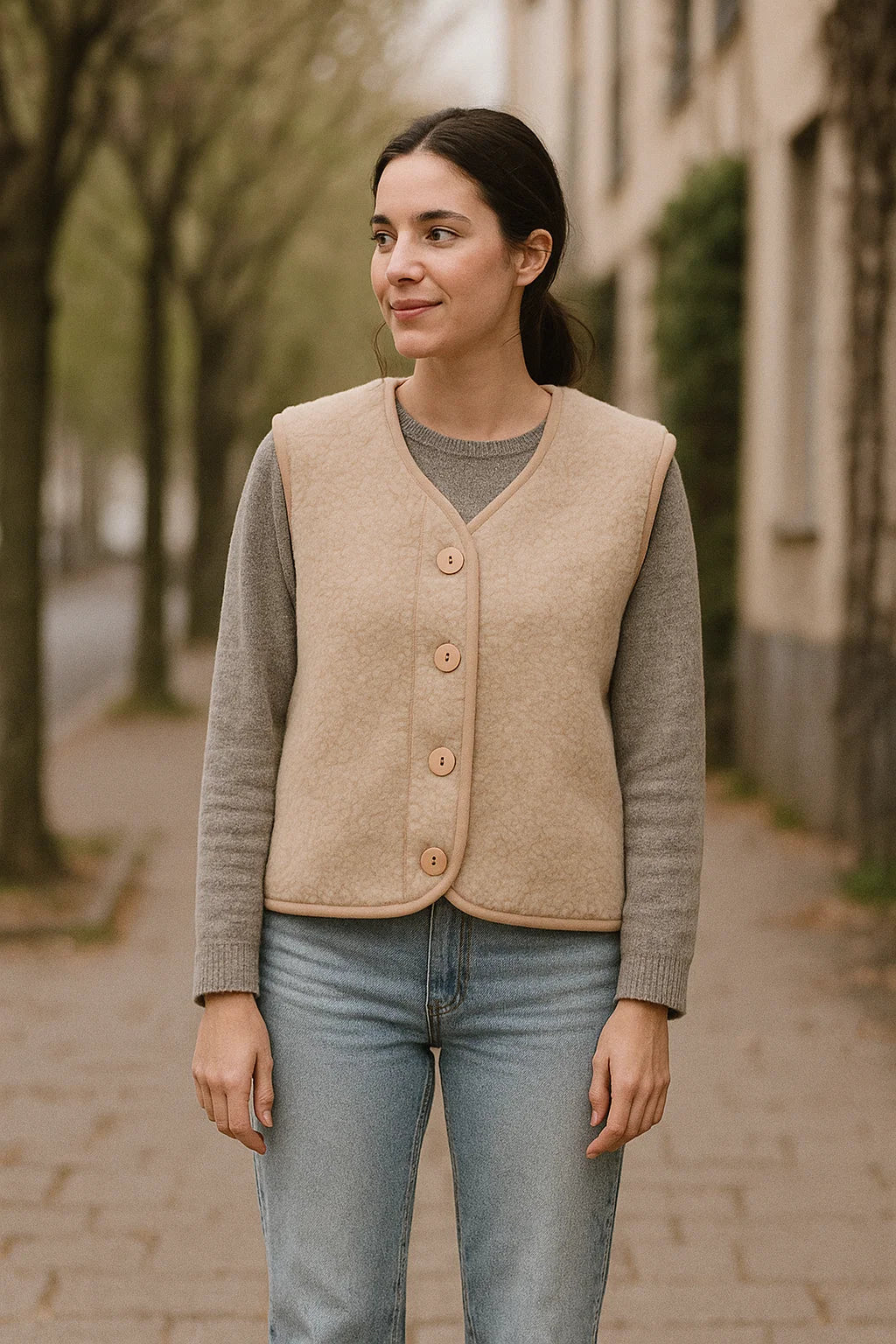 Gilet Femme en Laine | Pure Laine | Chaud et Naturel pour l’Hiver et la Mi-Saison