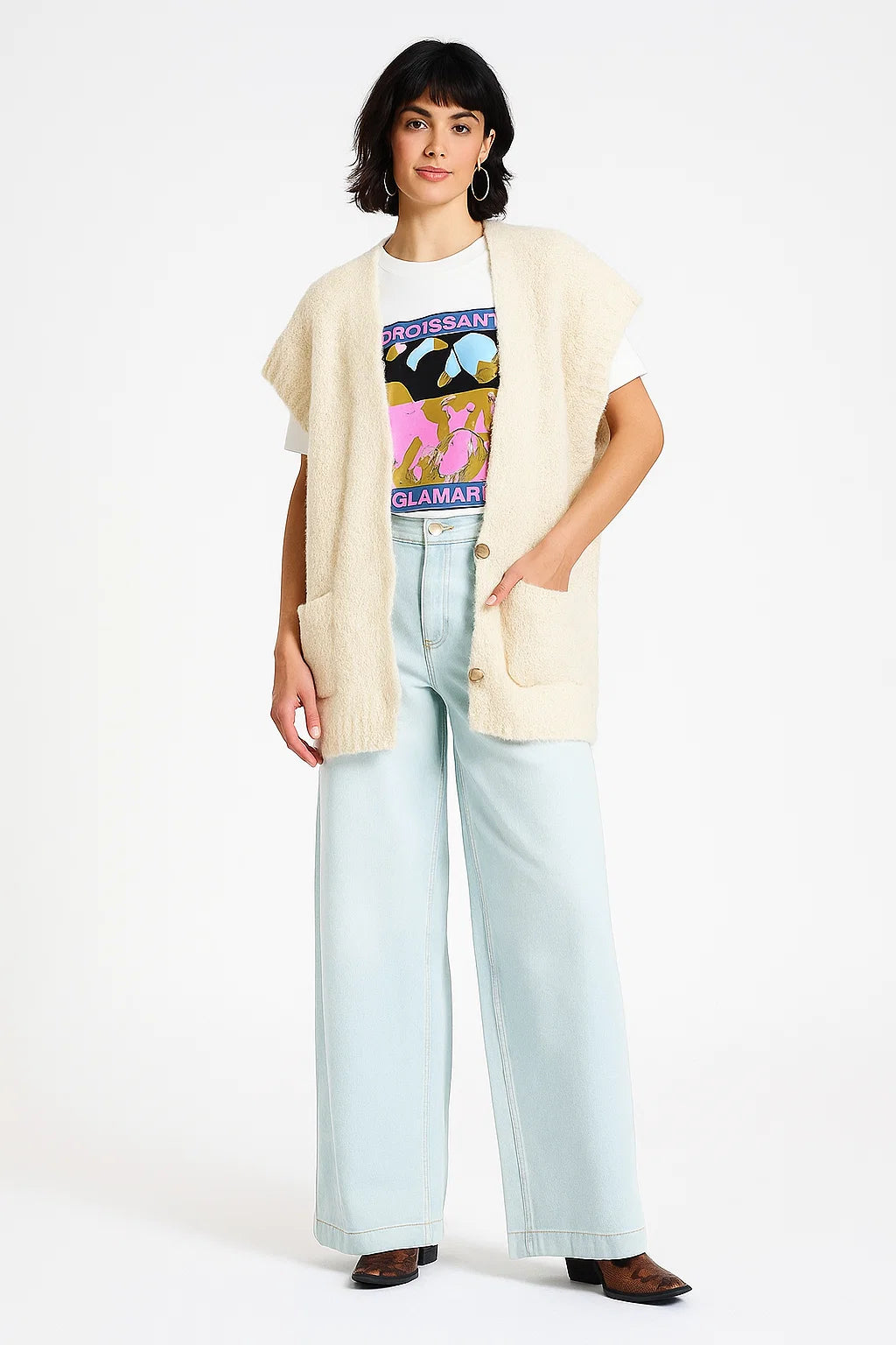 Gilet Femme Oversize | Sans Manches et Doux | Parfait pour un Look Décontracté et Superposé