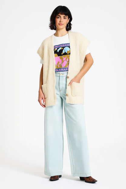 Gilet Femme Oversize | Sans Manches et Doux | Parfait pour un Look Décontracté et Superposé