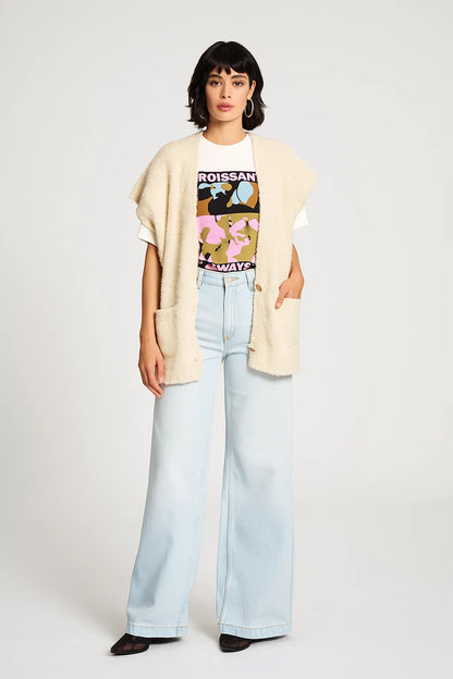 Gilet Femme Oversize | Sans Manches et Doux | Parfait pour un Look Décontracté et Superposé