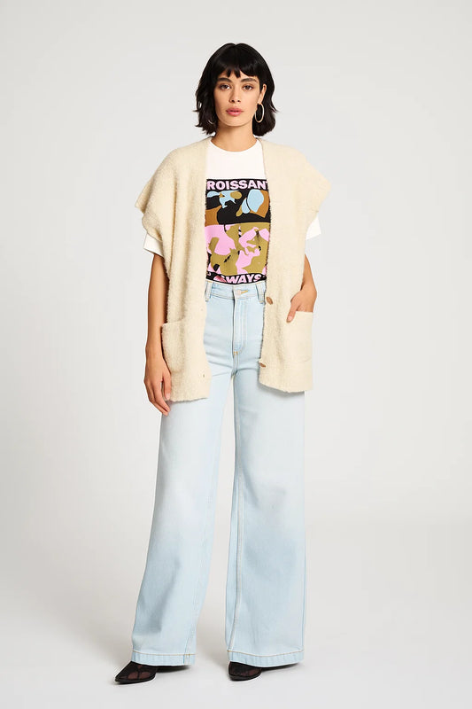 Gilet Femme Oversize | Sans Manches et Doux | Parfait pour un Look Décontracté et Superposé