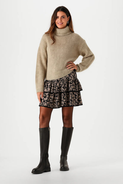 Pull Femme | Mohair et Laine | Chaud, Doux et Confortable pour l’Hiver