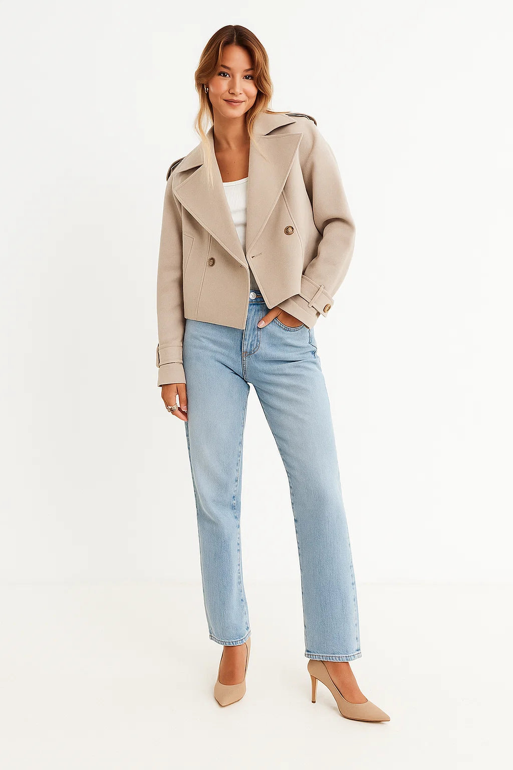 Manteau Femme | Chaud et Structuré | Maille Épaisse Idéale pour l’Hiver