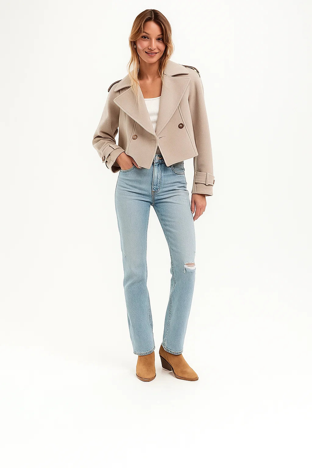 Manteau Femme | Chaud et Structuré | Maille Épaisse Idéale pour l’Hiver