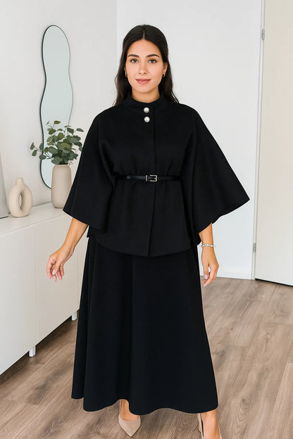 Cape Femme | Polyester Doux | Élégante et Légère pour la Mi-Saison