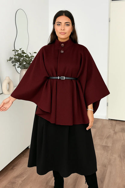 Cape Femme | Polyester Doux | Élégante et Légère pour la Mi-Saison