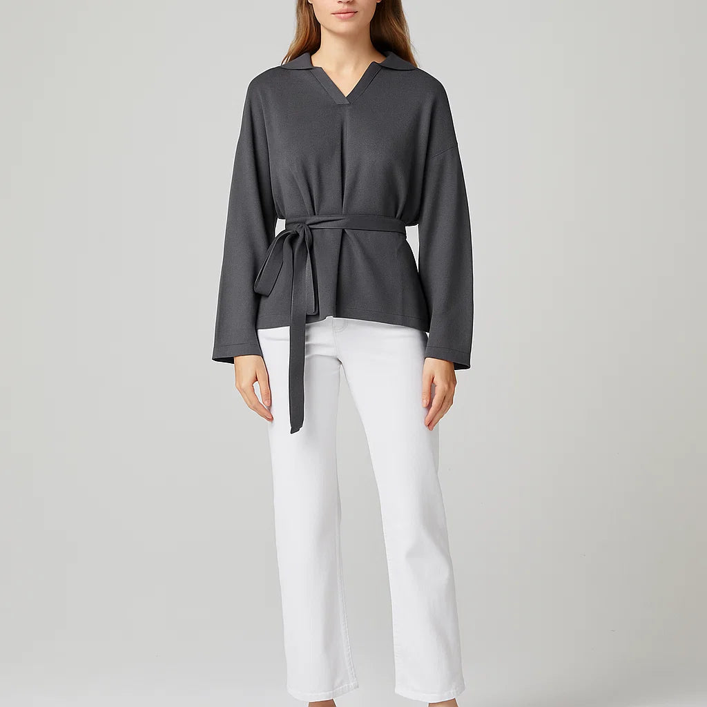 Pull Femme | Cachemire et Soie | Élégant, Ceinturé et Ultra Doux