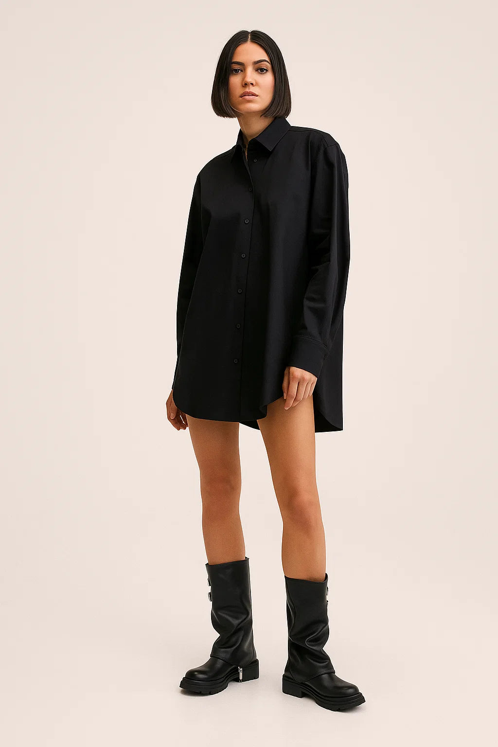 Bottes Femme | Cuir Vegan Noir | Style Rock Urbain | Confort & Engagement