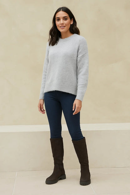 Bottes Femme | Effet Suédine | Semelle Crantée | Confort & Style Urbain