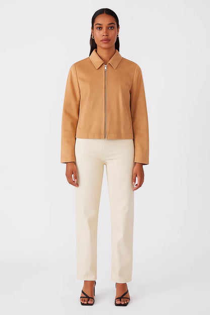 Veste Femme | Style Court Et Moderne | Légère Et Confortable | Idéale Pour La Mi-Saison