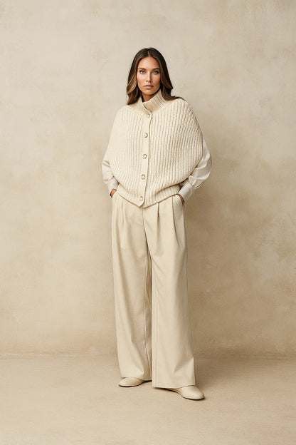 Poncho Femme | Coupe Ample Et Confortable | Élégant Et Facile A Superposer | Idéal Pour Les Saisons Fraîches