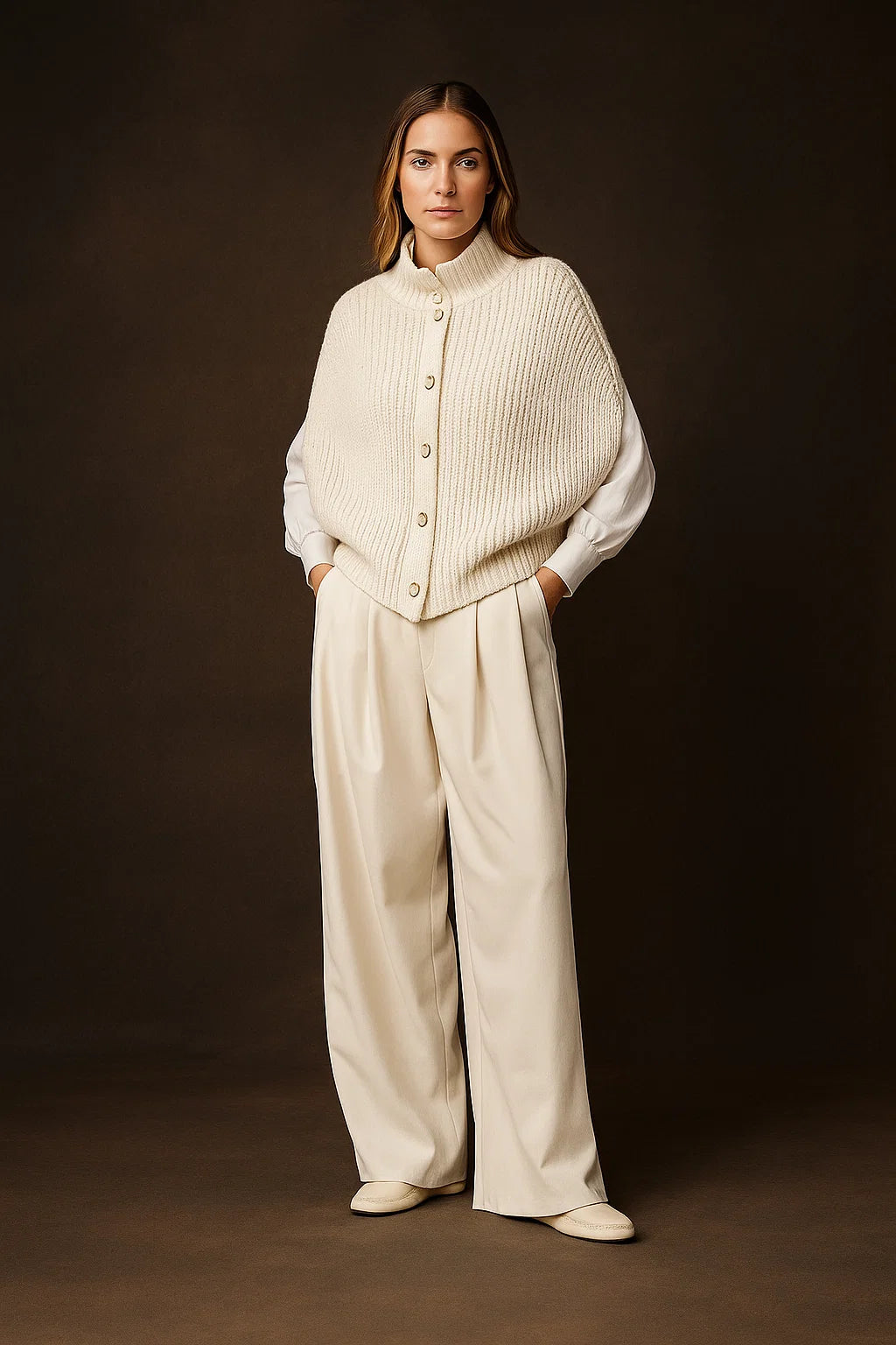 Poncho Femme | Coupe Ample Et Confortable | Élégant Et Facile A Superposer | Idéal Pour Les Saisons Fraîches