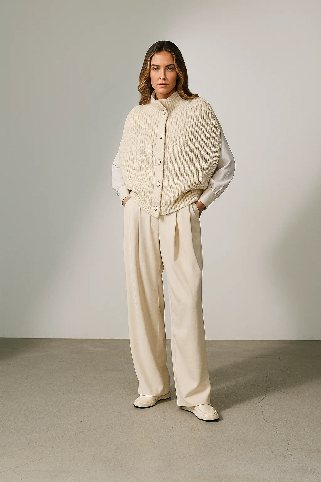 Poncho Femme | Coupe Ample Et Confortable | Élégant Et Facile A Superposer | Idéal Pour Les Saisons Fraîches