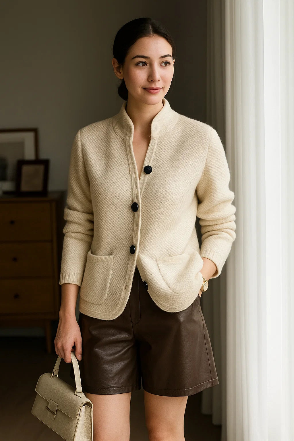 Cardigan Femme | Cachemire Doux Et Luxueux | Parfait Pour Le Bureau Et Les Journées Fraîches