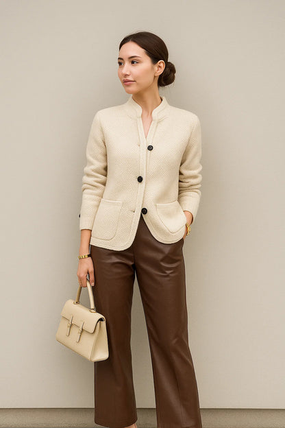 Cardigan Femme | Cachemire Doux Et Luxueux | Parfait Pour Le Bureau Et Les Journées Fraîches