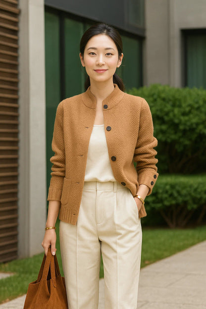 Cardigan Femme | Cachemire Doux Et Luxueux | Parfait Pour Le Bureau Et Les Journées Fraîches