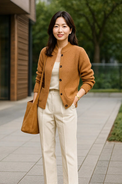 Cardigan Femme | Cachemire Doux Et Luxueux | Parfait Pour Le Bureau Et Les Journées Fraîches