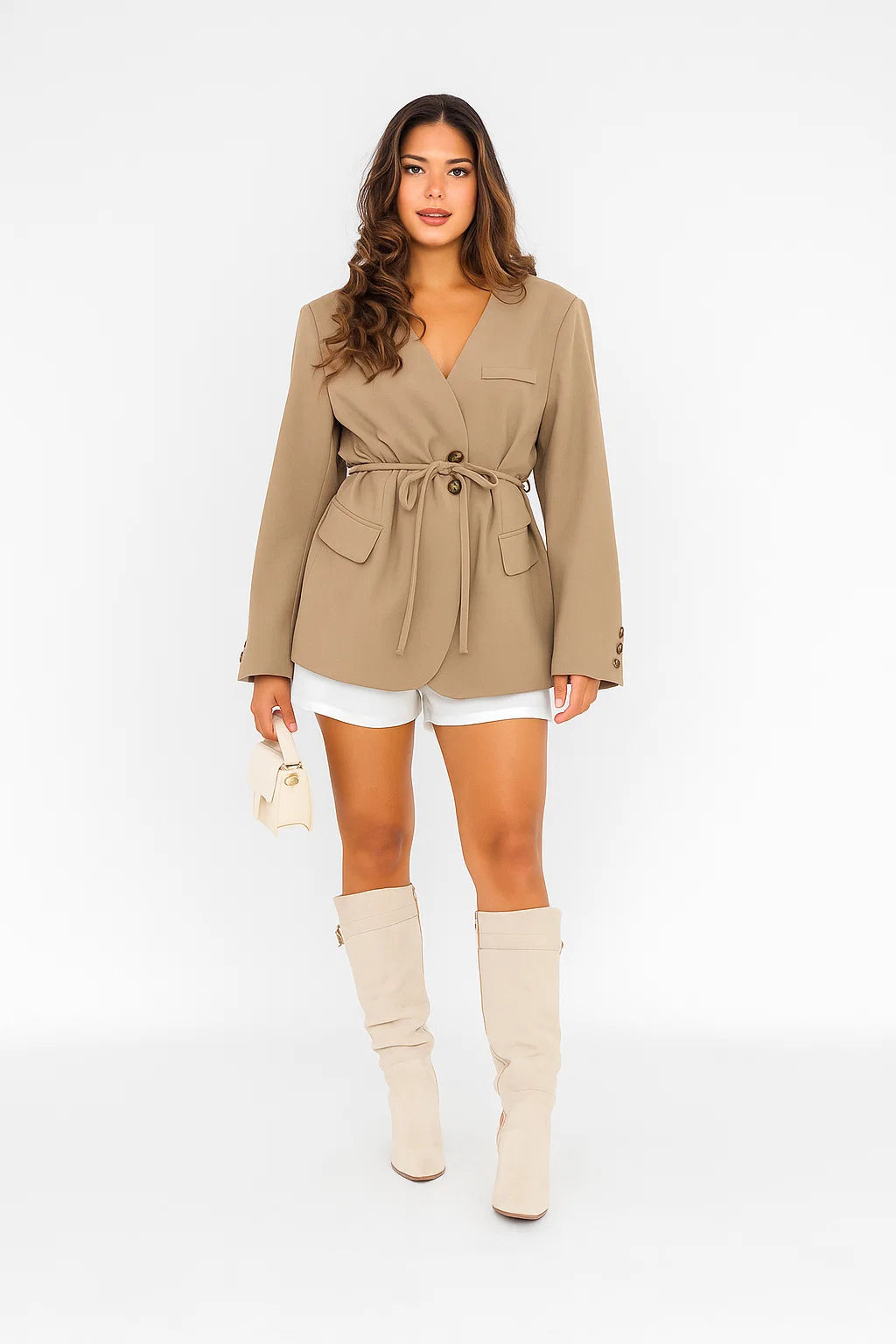 Veste Femme | Saharienne Ceinturée | Look Mi-Saison