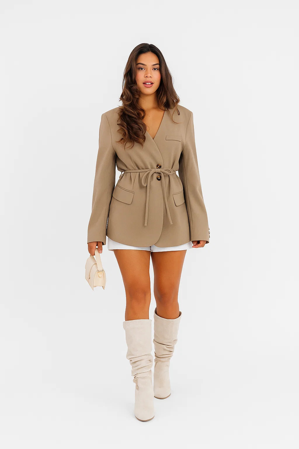 Veste Femme | Saharienne Ceinturée | Look Mi-Saison