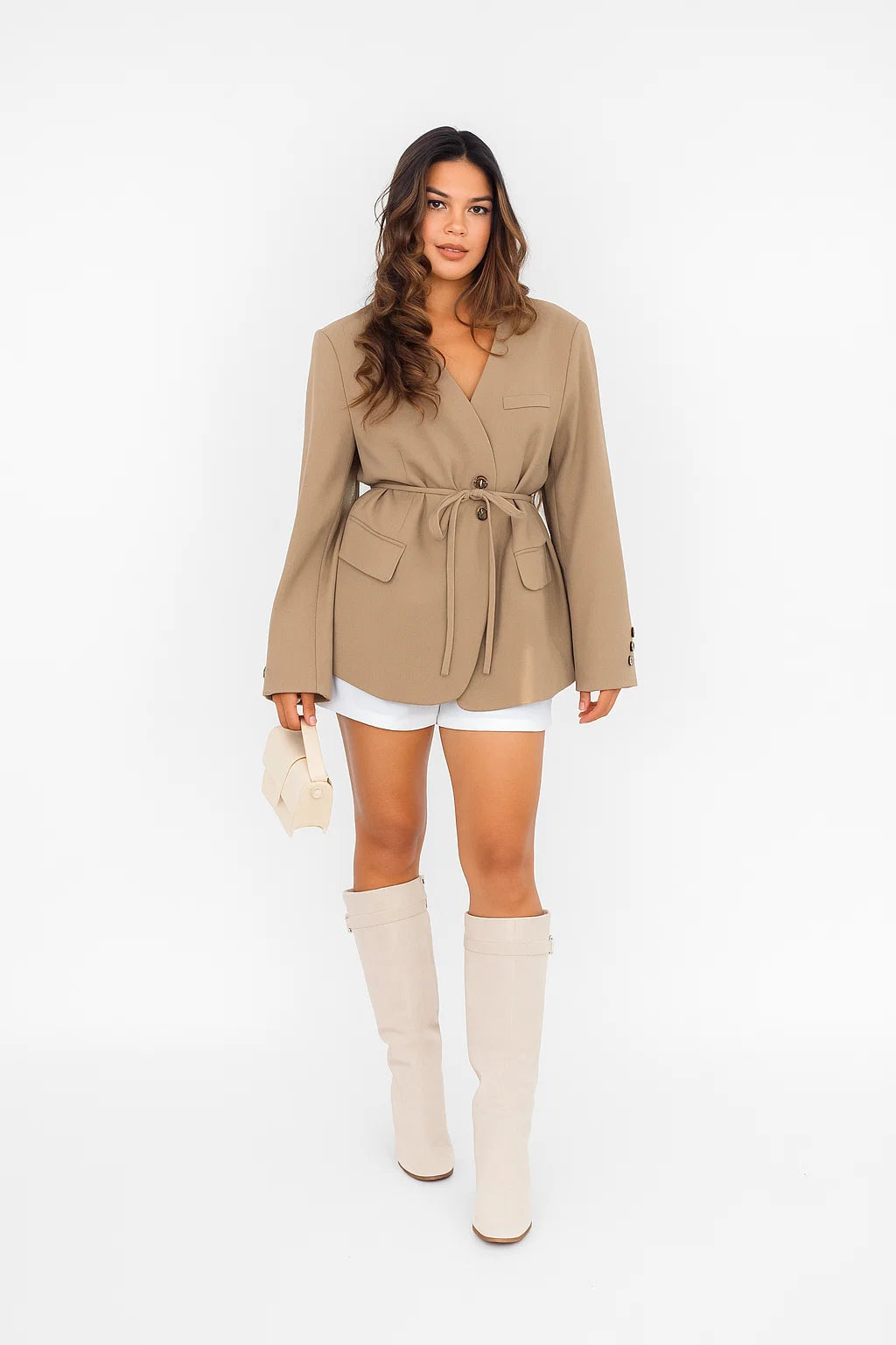 Veste Femme | Saharienne Ceinturée | Look Mi-Saison