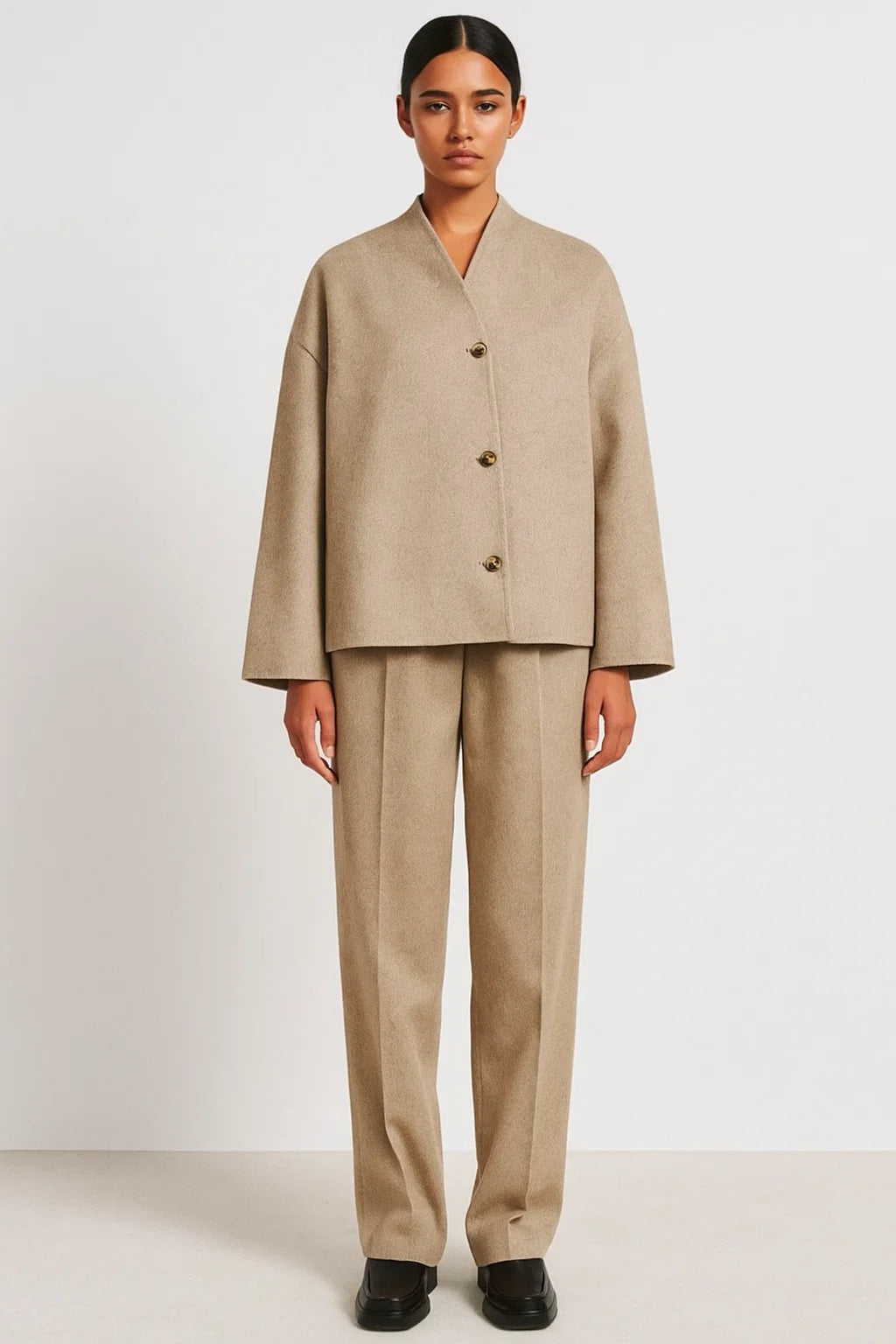 Veste Femme | Coupe Droite Et Épurée | Minimaliste Avec Fermeture Décalée