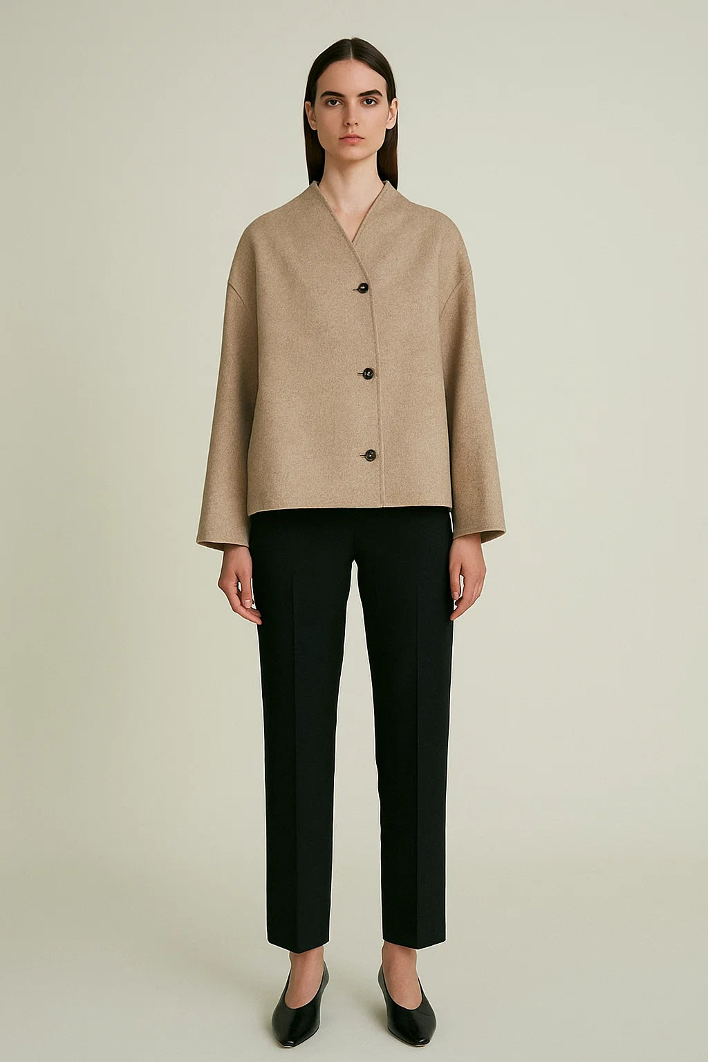 Veste Femme | Coupe Droite Et Épurée | Minimaliste Avec Fermeture Décalée