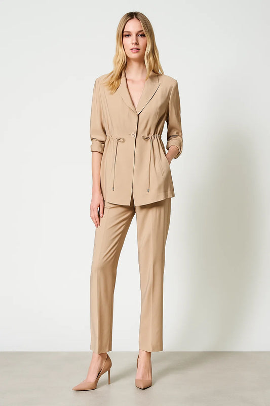 Blazer Femme | Viscose Et Polyester | Léger Et Ajustable Pour Look Chic Décontracté