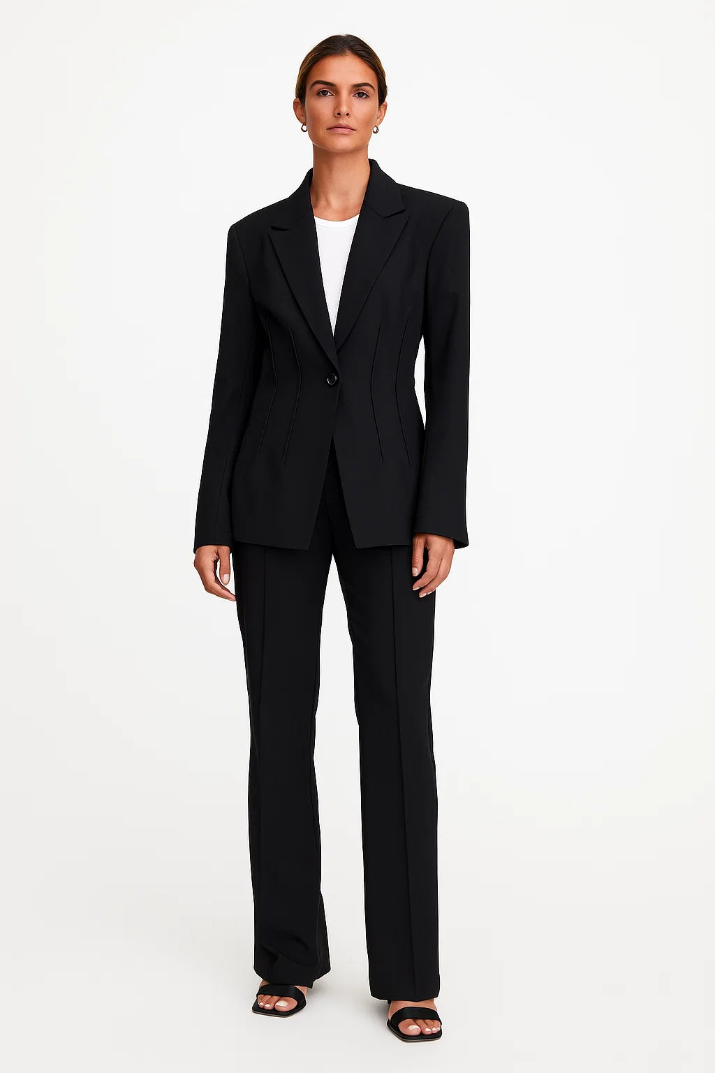 Blazer Femme | Coupe Ajustée | Tissu Stretch Confortable | Idéal Pour Le Bureau Ou Un Look Élégant