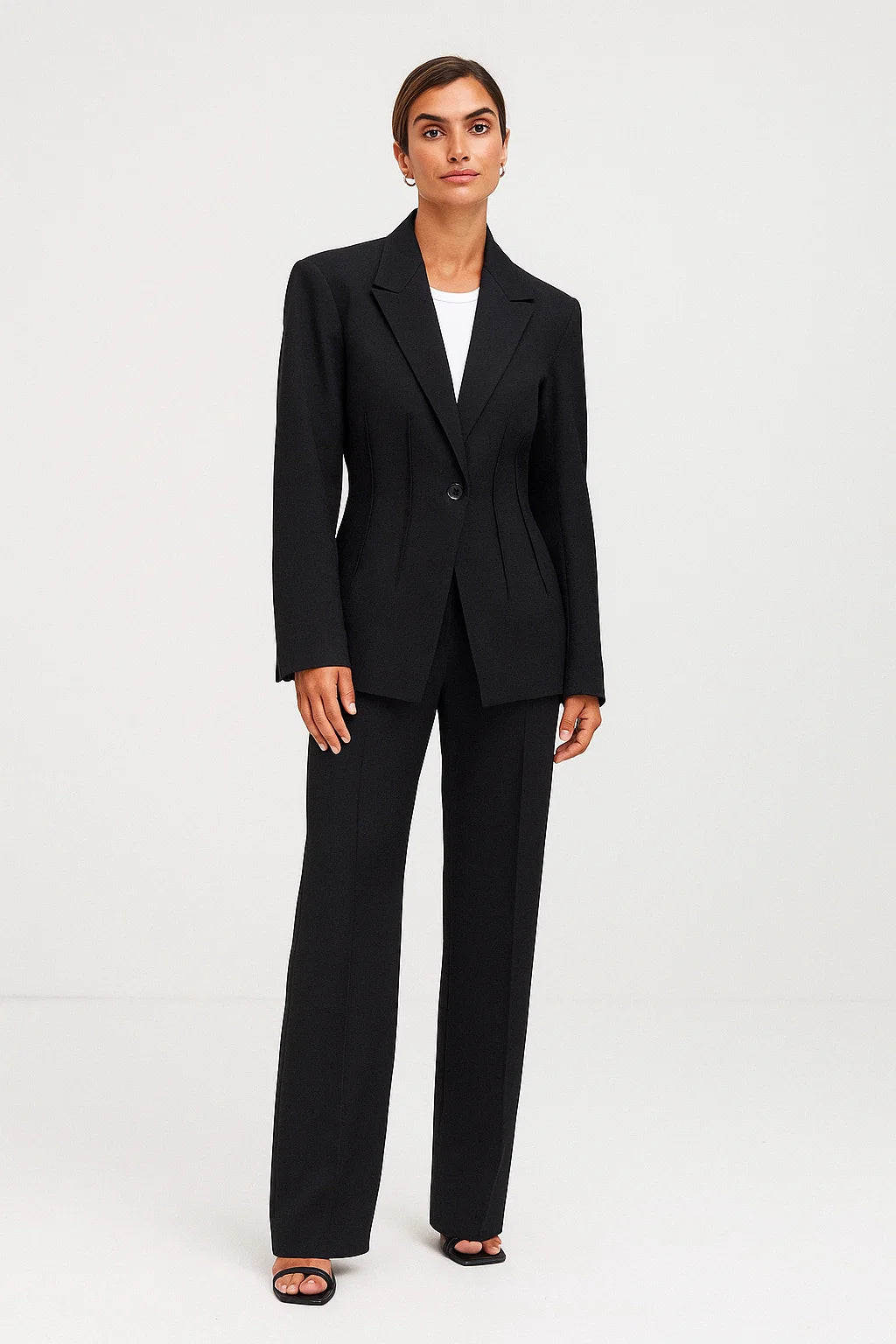 Blazer Femme | Coupe Ajustée | Tissu Stretch Confortable | Idéal Pour Le Bureau Ou Un Look Élégant