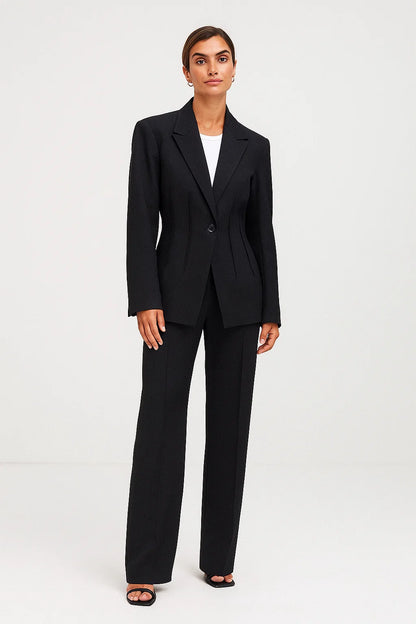 Blazer Femme | Coupe Ajustée | Tissu Stretch Confortable | Idéal Pour Le Bureau Ou Un Look Élégant