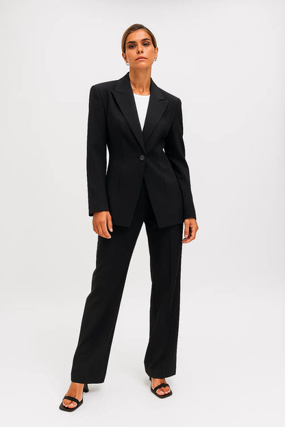 Blazer Femme | Coupe Ajustée | Tissu Stretch Confortable | Idéal Pour Le Bureau Ou Un Look Élégant