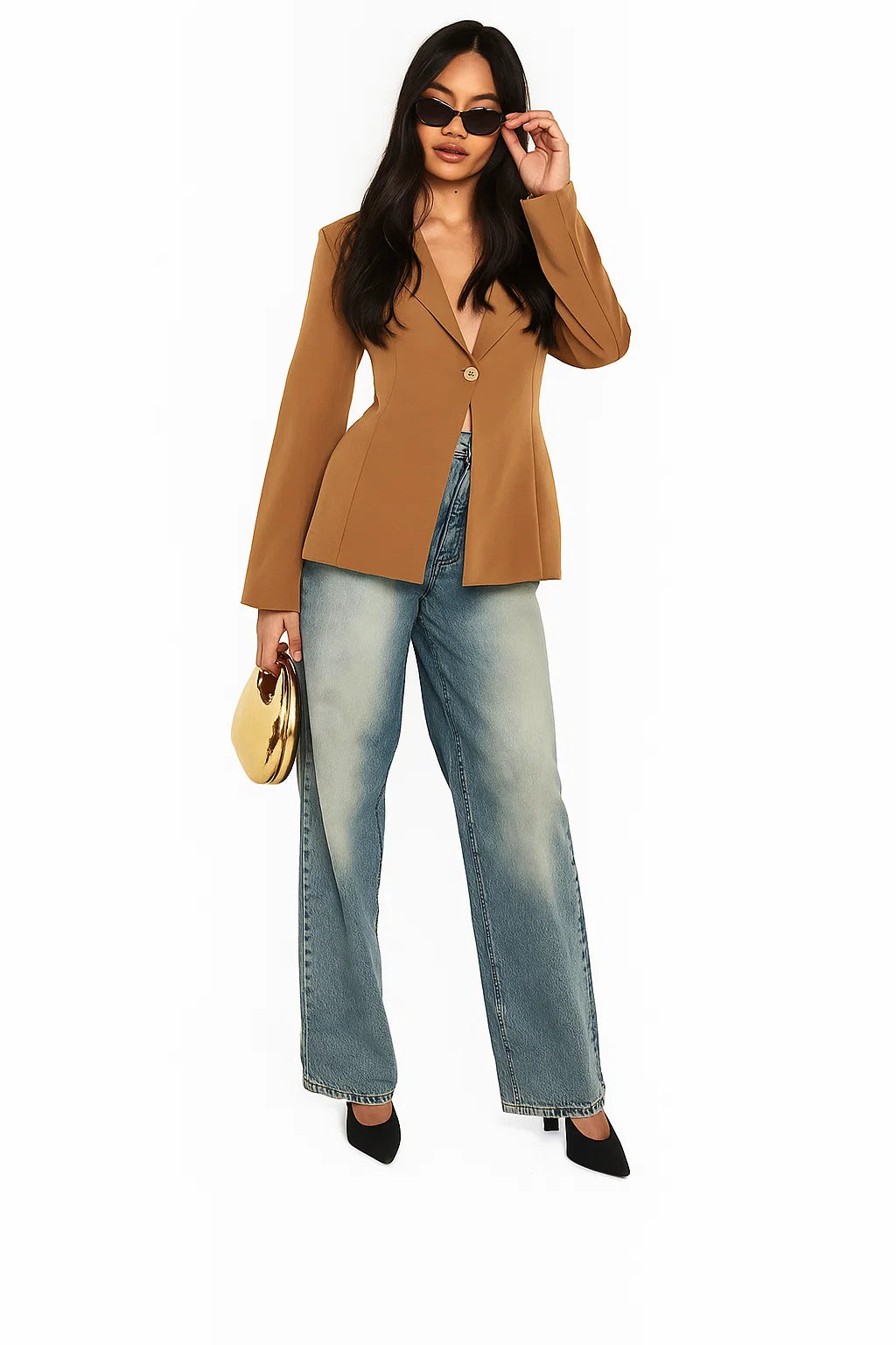 Blazer Femme | Coupe Cintrée Élégante | Idéal Pour Le Bureau Ou Les Sorties Urbaines