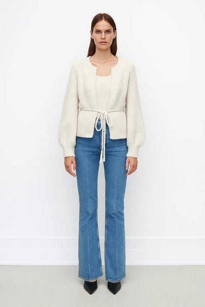 Cardigan Femme | Tricot Ceinturé | Idéal Pour l’Automne Et l’Hiver