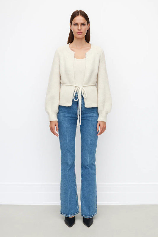 Cardigan Femme | Tricot Ceinturé | Idéal Pour l’Automne Et l’Hiver