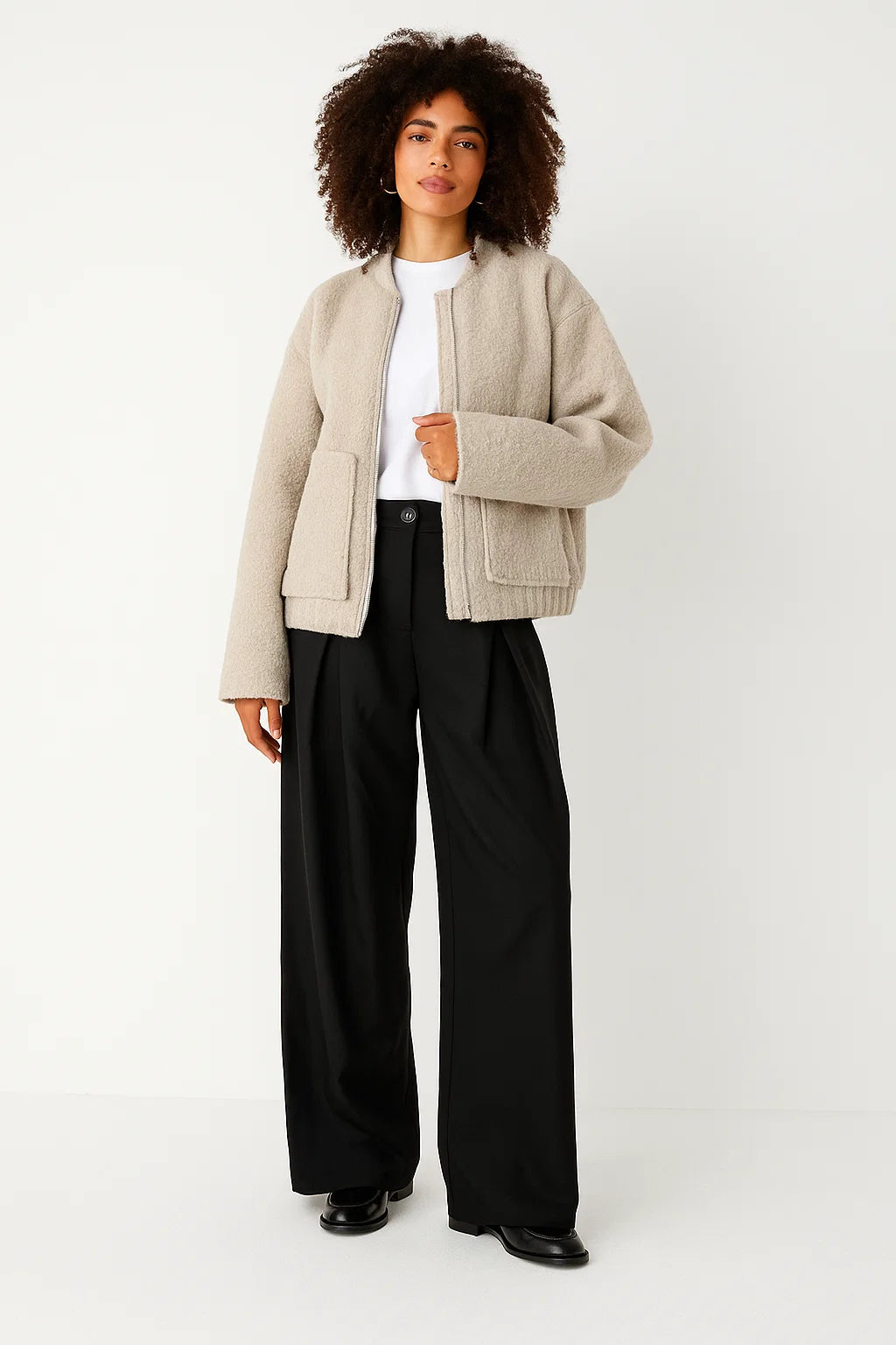 Veste Chaude | Effet Mouton | Idéale Pour L’hiver Et L’automne