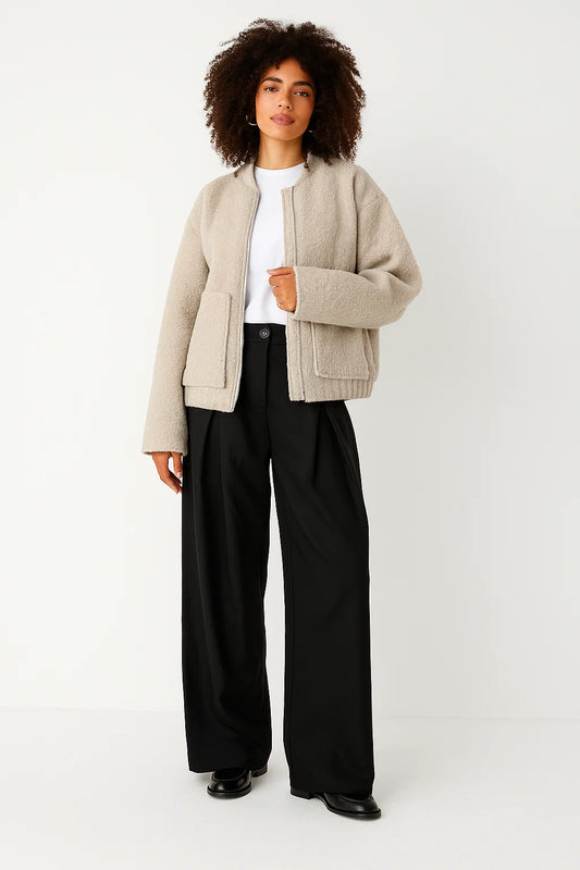 Veste Chaude | Effet Mouton | Idéale Pour L’hiver Et L’automne